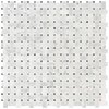 Msi Carrara White Basketweave 12 In. X 12 In. X 8Mm Honed Marble Mesh-Mounted Mosaic Tile, 10PK ZOR-MD-0339